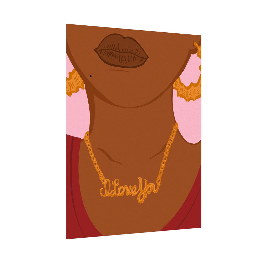 ILY Necklace Art Print