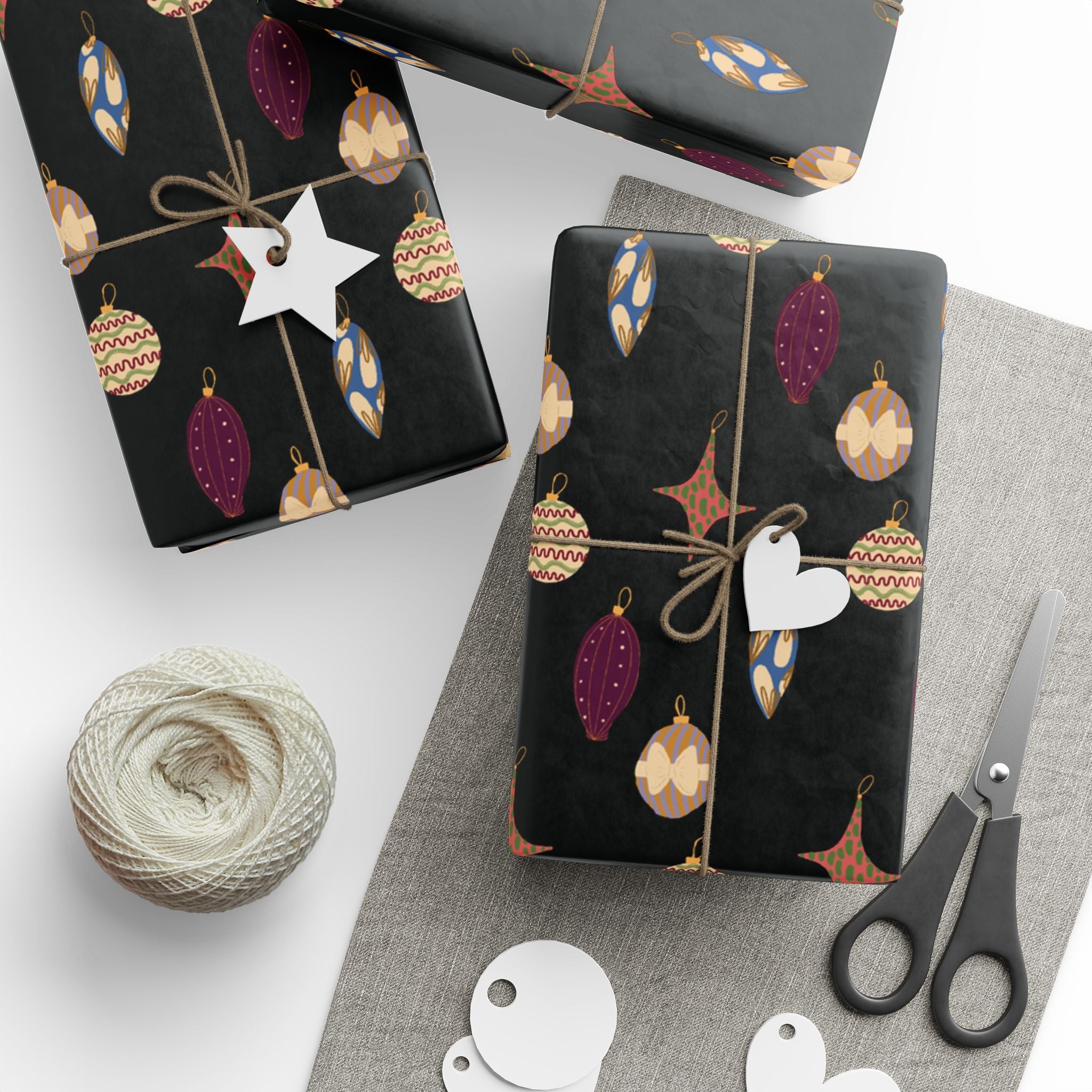 Elegant Ornaments Wrapping Paper