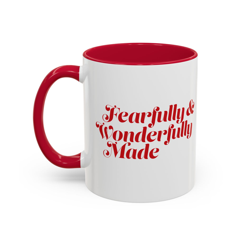 Red Fearfully & Wonderfully Made Mug
