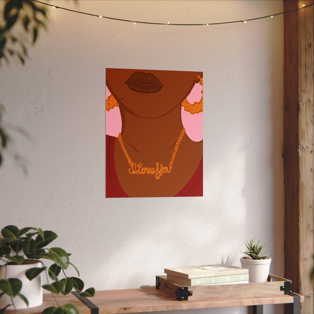 ILY Necklace Art Print