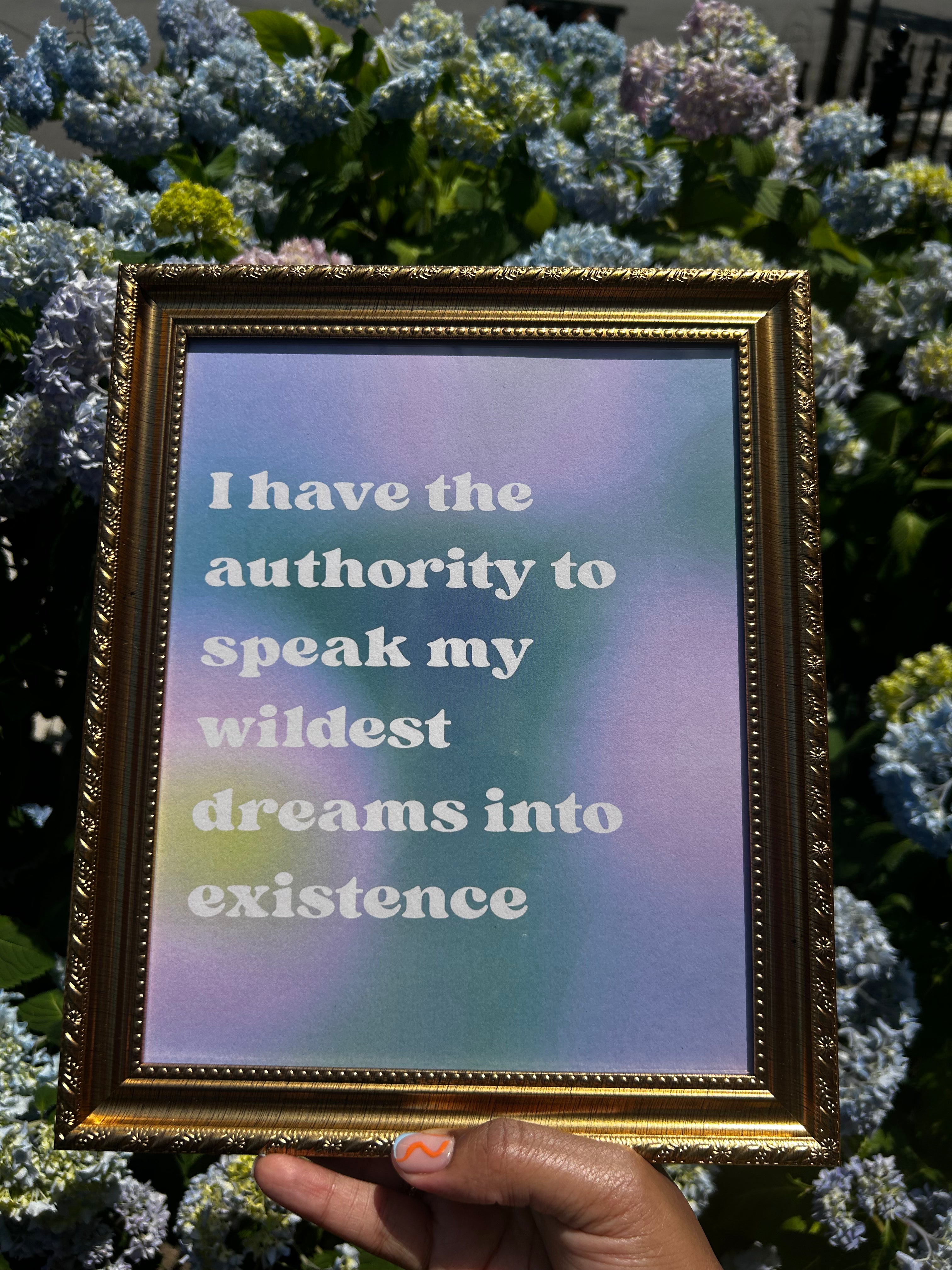 Wildest Dreams Framed Affirmation Print
