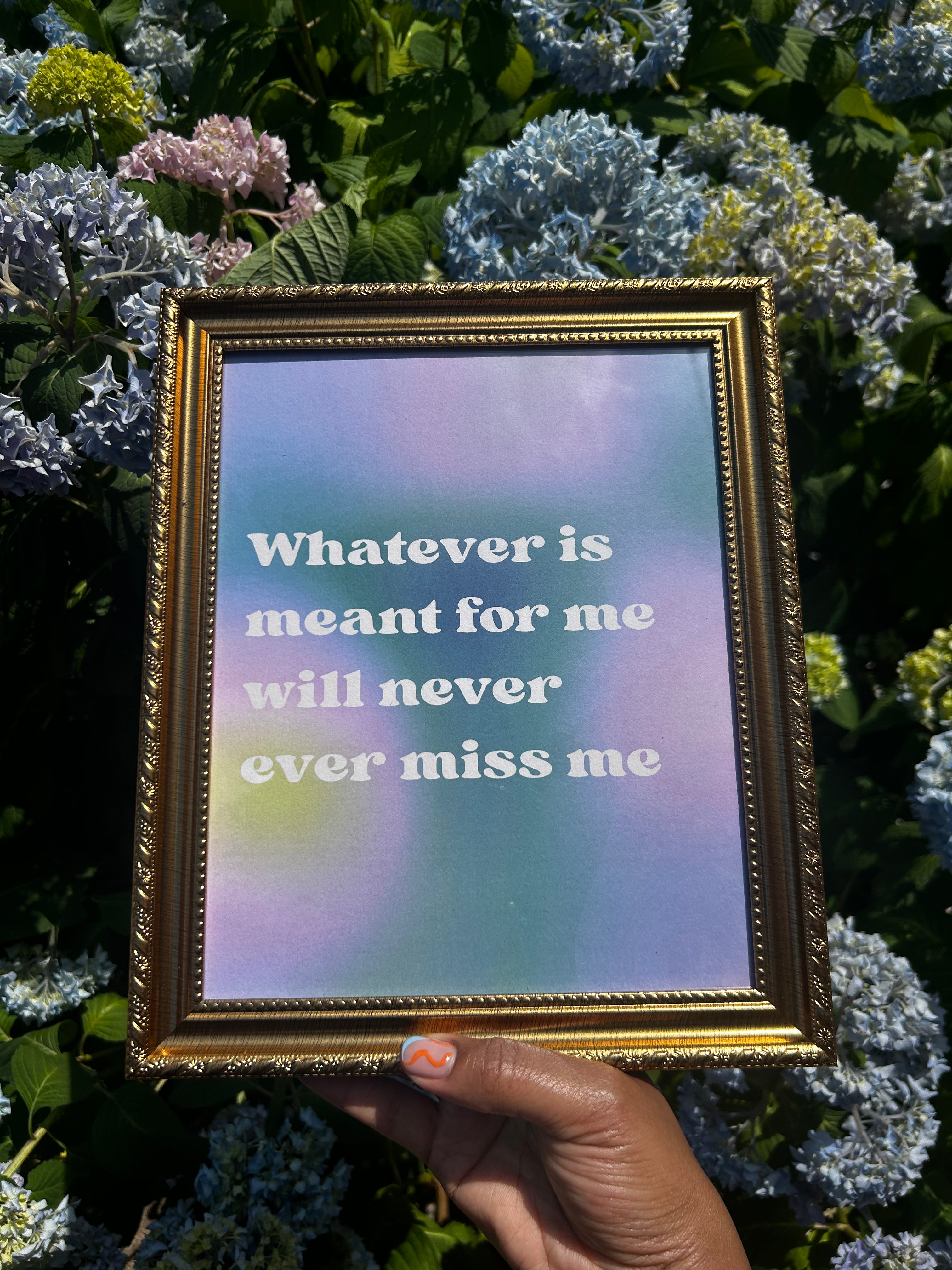 Never Miss Affirmation Framed Print