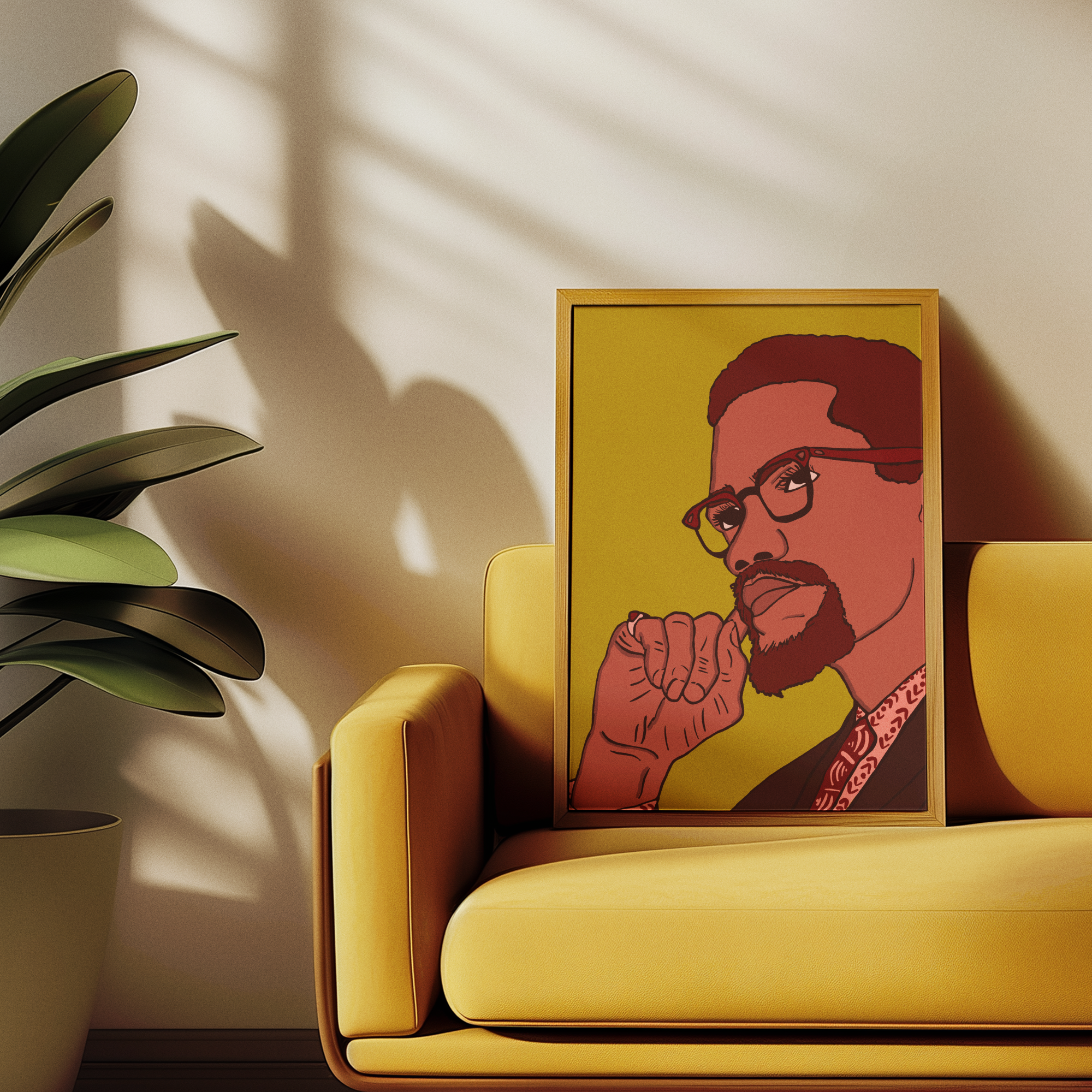 Malcom X Art Print