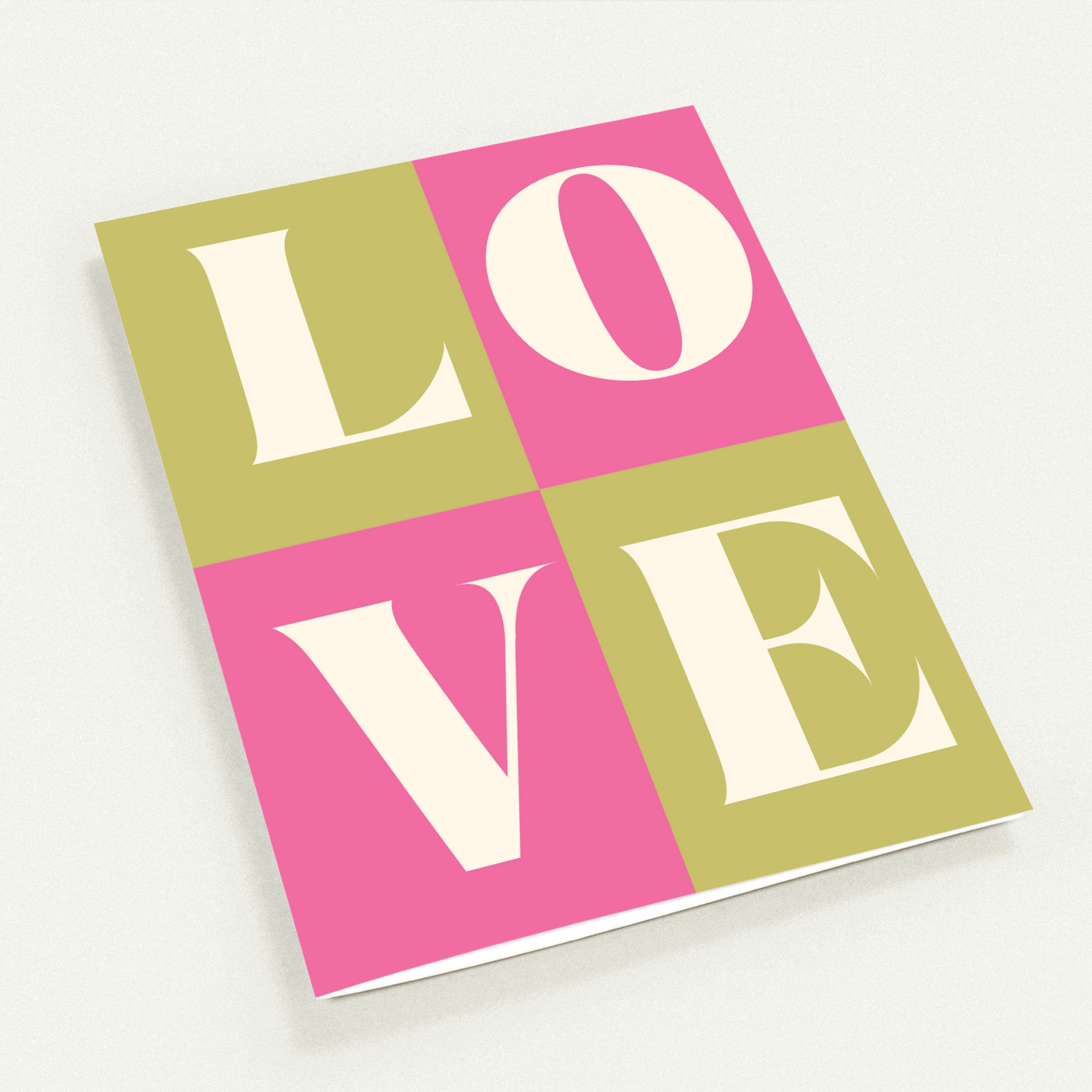 Pink All About Love Card