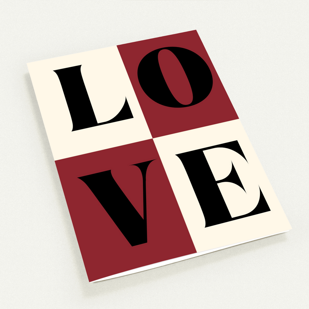 Red All About Love Card