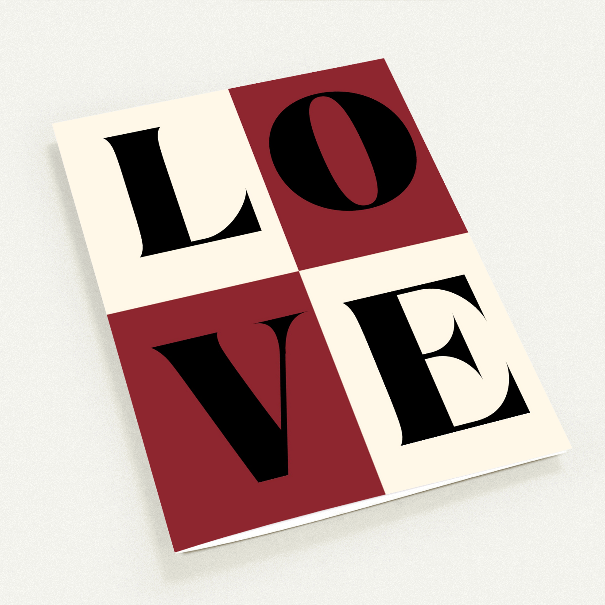 Red All About Love Card