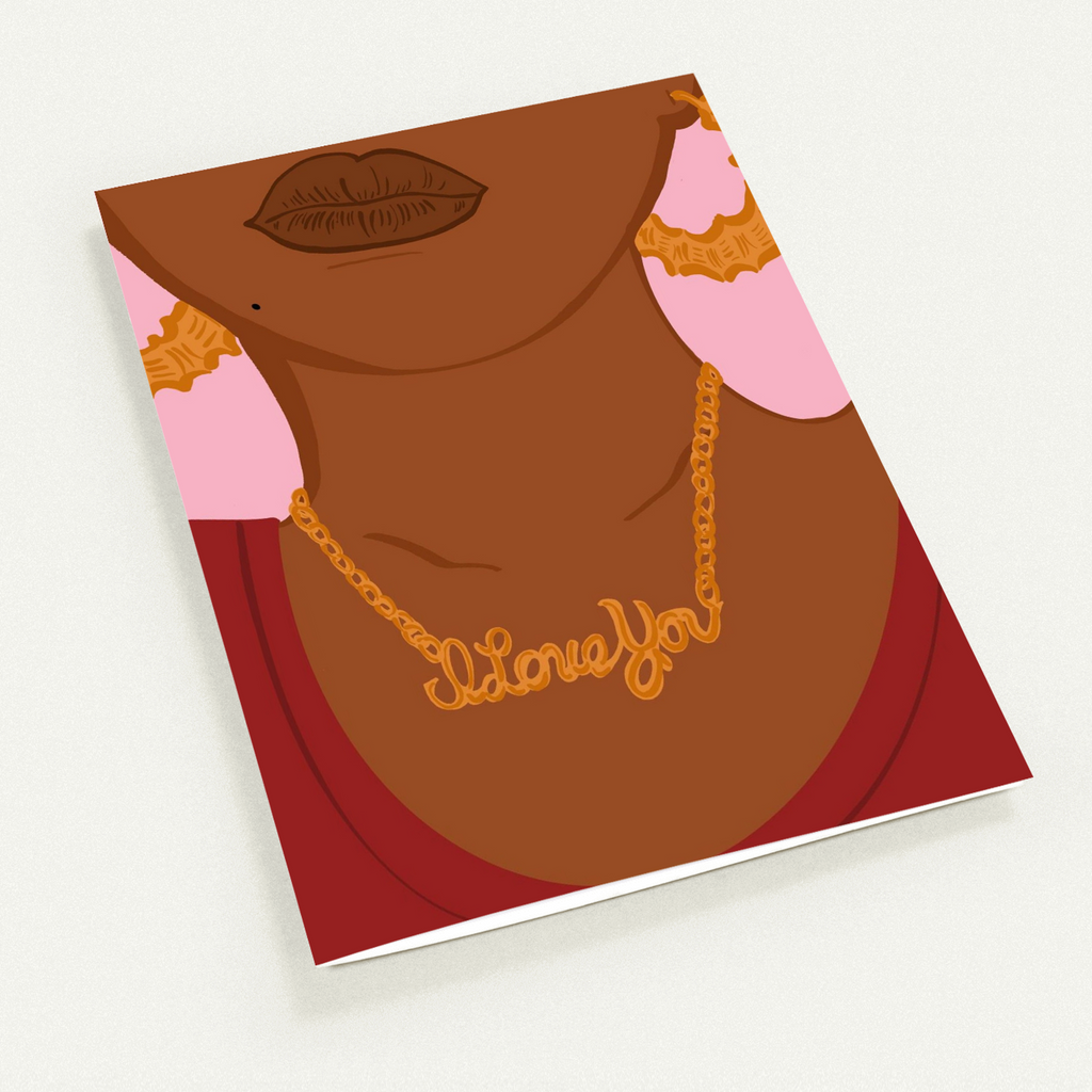 ILY Necklace Card