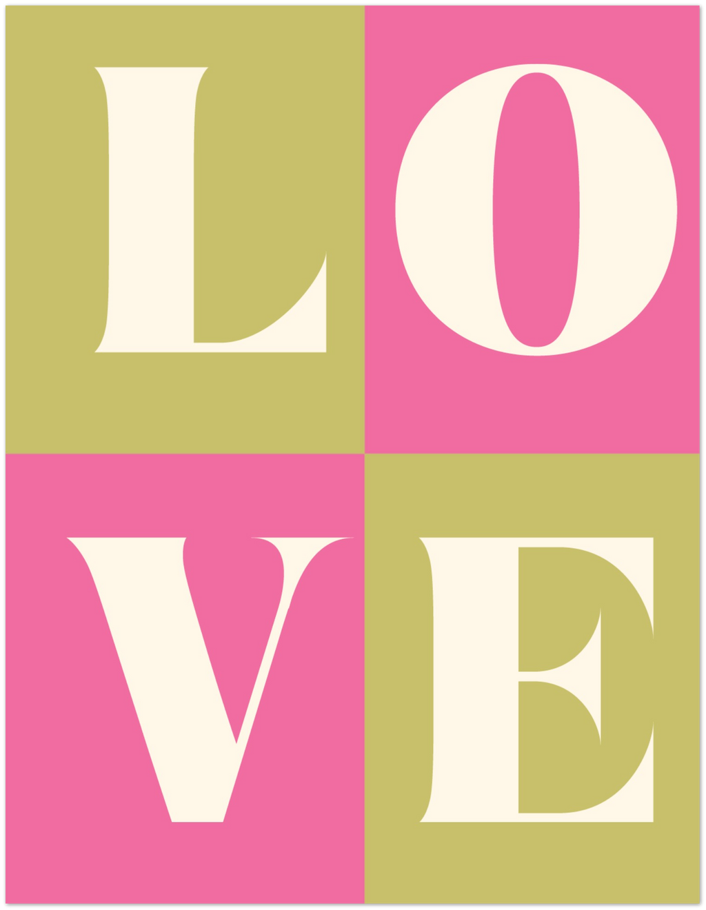 Pink All About Love Card