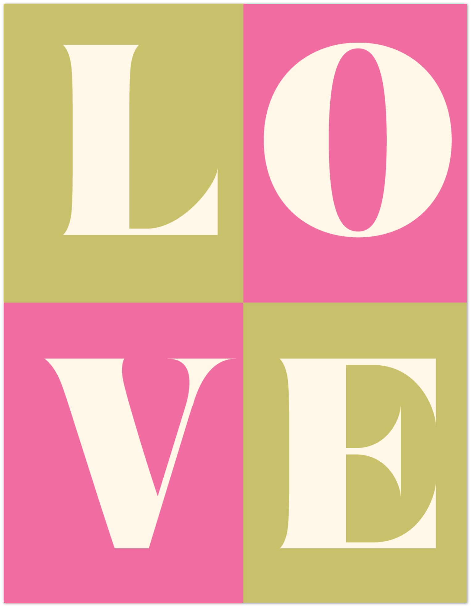 Pink All About Love Card